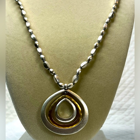 Kenneth Cole New York Jewelry - Kenneth Cole Two Tone Mix Metal Necklace